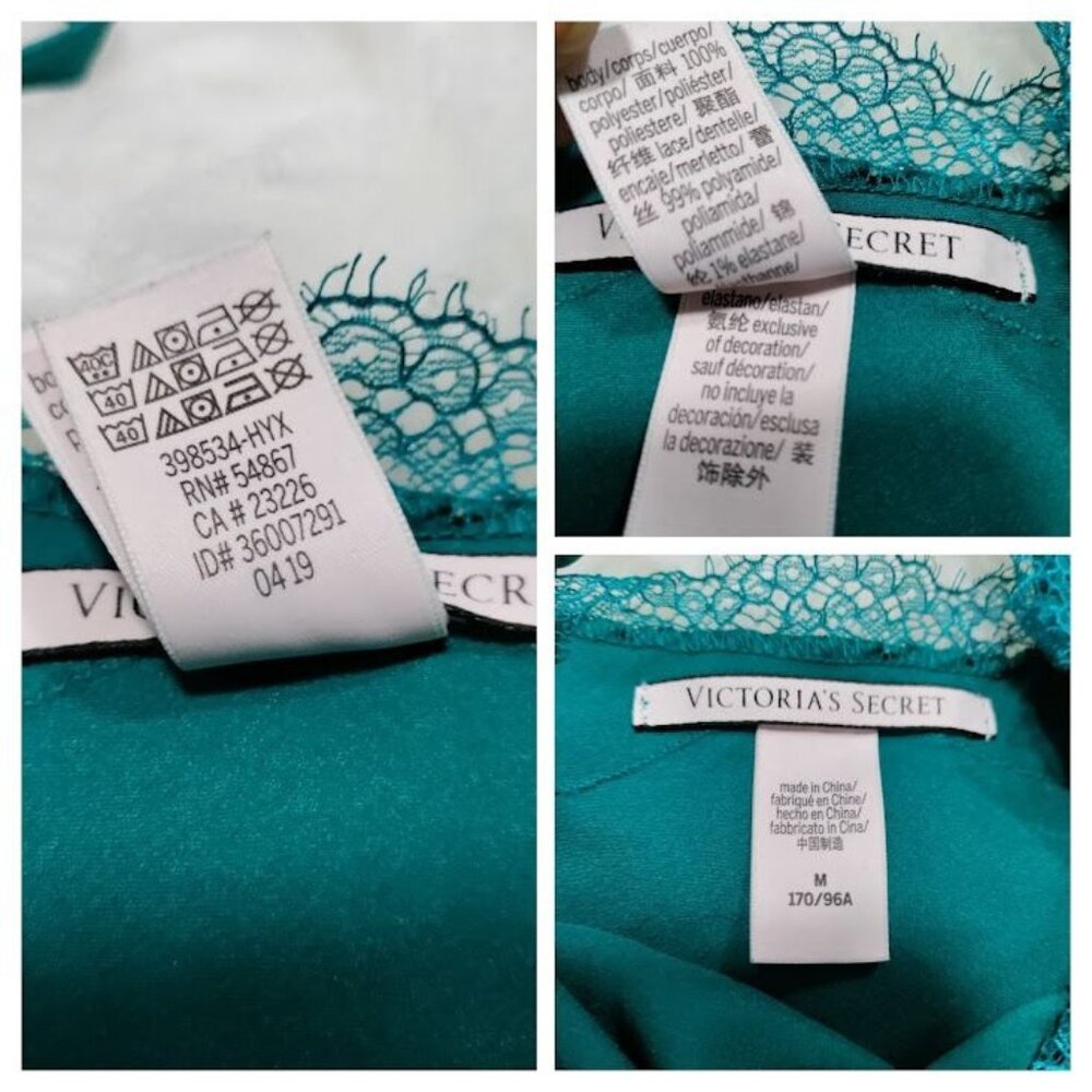 Victoria's Secret Silky Festival Boho Lacy Blue Twee Whimsy Top M - Picture 4 of 9